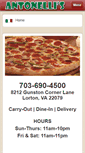 Mobile Screenshot of antonellis-pizza.com
