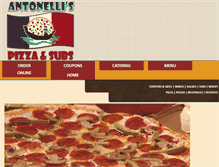Tablet Screenshot of antonellis-pizza.com